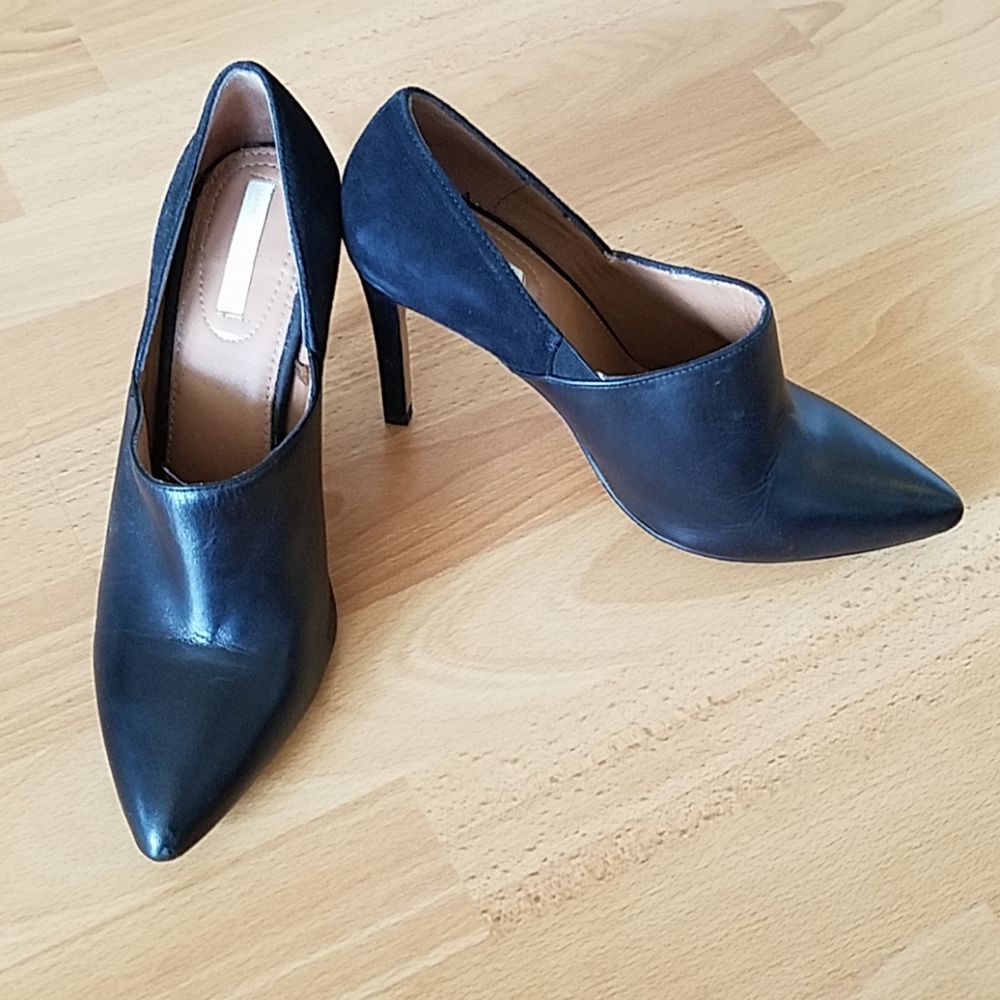 H&M heels black leather